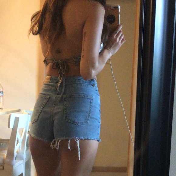 TopShop Sparkly Hanky Halter Neck Top - Picture 5 of 5